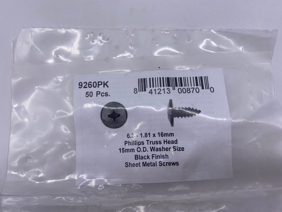 DISCO Automotive Hardware OEM: 9260PK Black Phil Truss Trim Screws 6.3-1.81 x 16mm 15mm Hd O.D. 0 CLIPS RIVETS FREE SHIP PLASTIC SCREWS BULBS RETAINERS PUSH 9260PK Black Phil Truss Trim Screws 6.3-1.81 x 16mm 15mm Hd O.D. KING SERIES TRUCKS PARTS ACCESSORIES 6 DOOR PICKUPS 6 DOOR PICKUP 6 DOOR TRUCK 6 DOOR TRUCKS