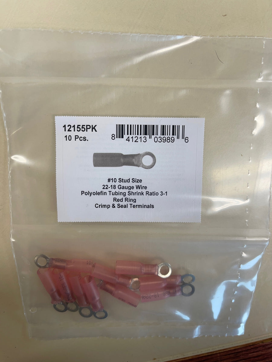 DISCO Automotive Hardware OEM: 12155PK Red Nylon Crimp Wire Terminal #10 Stud Ring 22-18 Gauge Wire 0 CLIPS RIVETS FREE SHIP PLASTIC SCREWS BULBS RETAINERS PUSH 12155PK Red Nylon Crimp Wire Terminal #10 Stud Ring 22-18 Gauge Wire KING SERIES TRUCKS PARTS ACCESSORIES 6 DOOR PICKUPS 6 DOOR PICKUP 6 DOOR TRUCK 6 DOOR TRUCKS