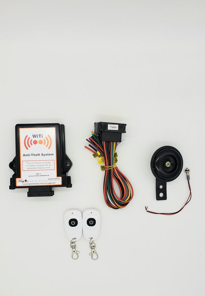 King Series WiTi Wireless Camper Trailer RV Anti-Theft System, WiTi Anti-Theft is now available with QuikProtect GPS Tracking