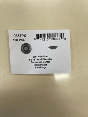 9387PK Black Plastic Hole Plugs DISCO Automotive Hardware