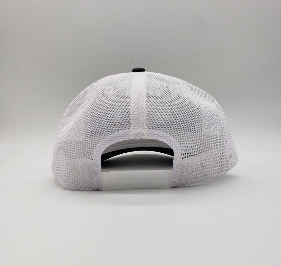 King Series 6 Door Pickup Truck Trucker Cap 35/65 cotton/polyester 100% polyester mesh back Structured, mid-profile, five-panel Pre-curved contrast stitched visor Adjustable plastic snapback